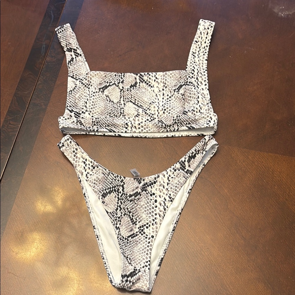 Snakeskin Bikini Set